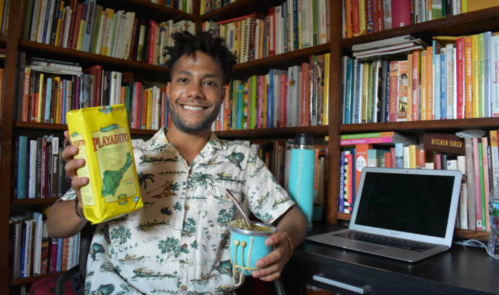 Just a nice gourd of Playadito Yerba Mate and a corny smile