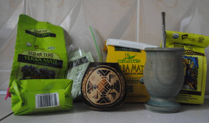 Yerba Mate in the kitchen cabinet