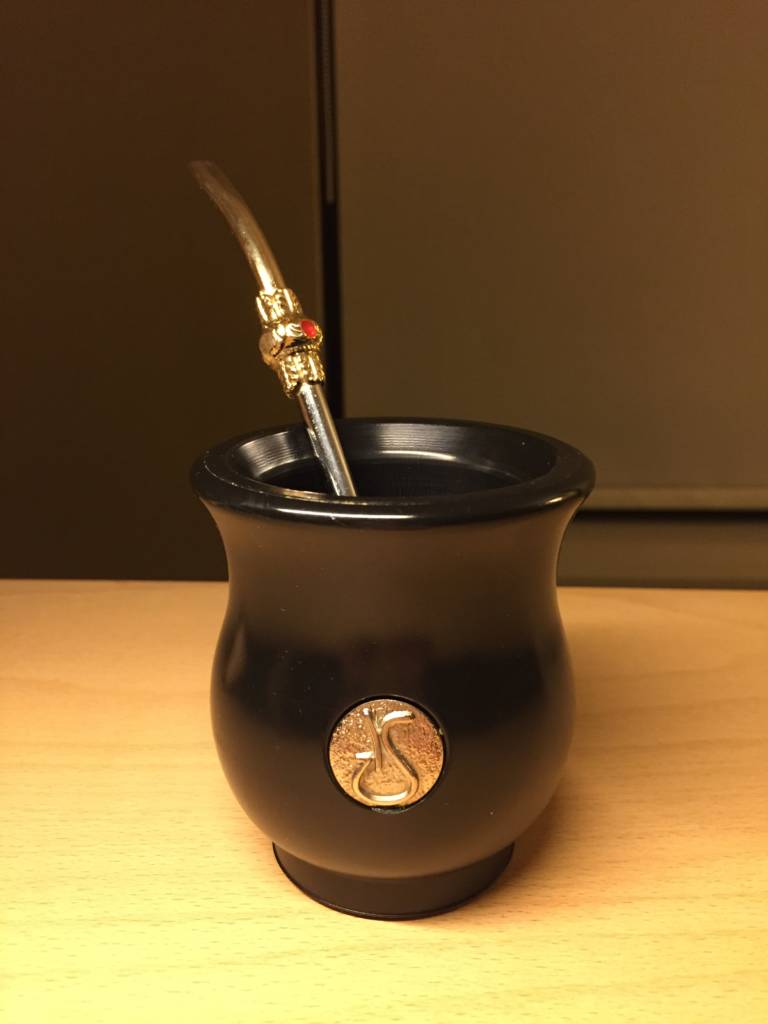 Yerba Mate set on my office desk